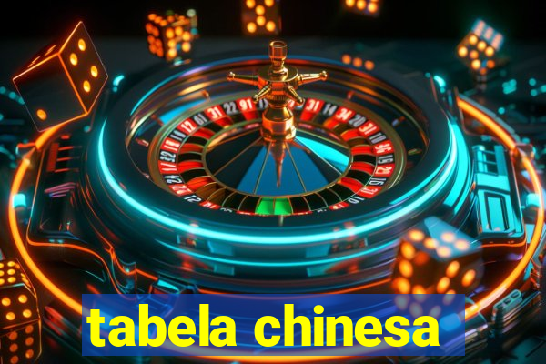 tabela chinesa